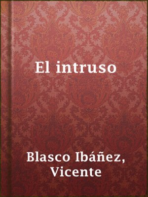 cover image of El intruso